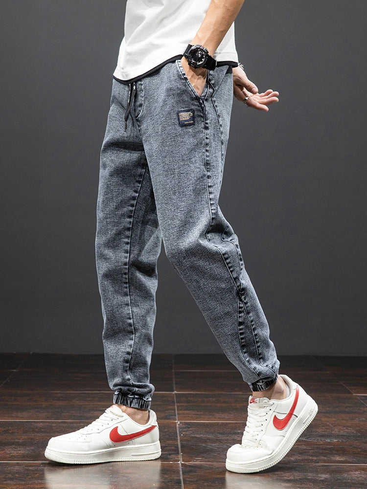 Men Baggy Cargo Denim Jogger Jeans