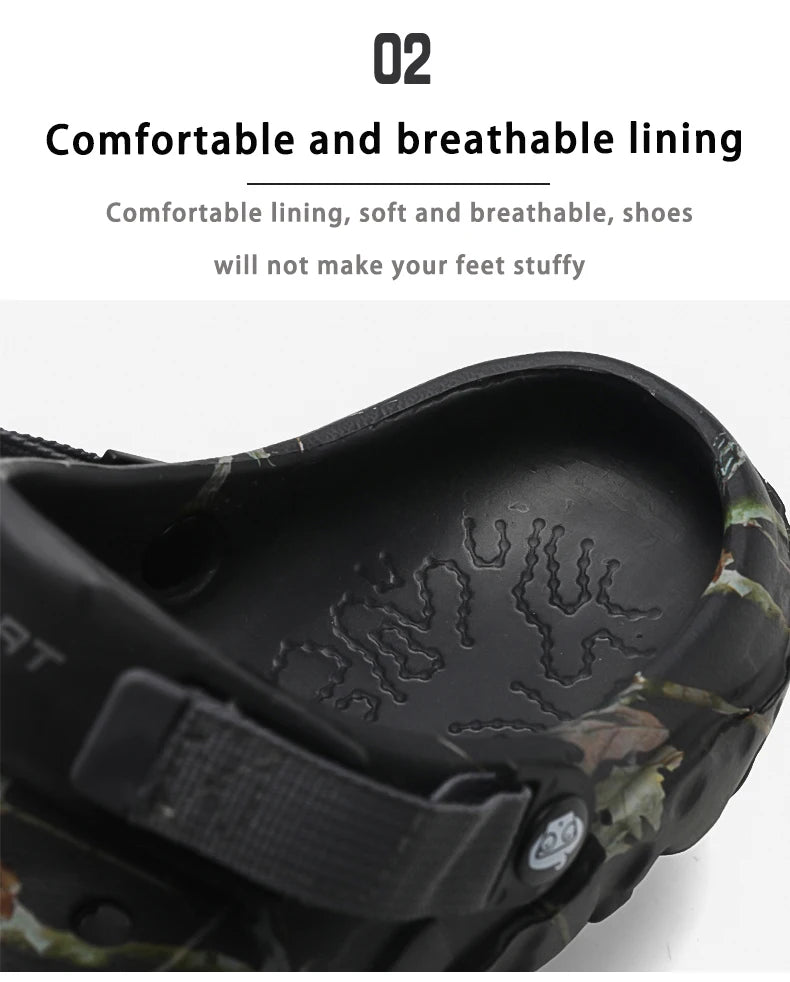 Mens Classic Outdoor Anti-Slip Garden Clog Sandals