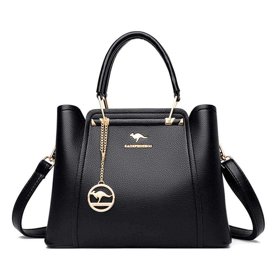 Large Capacity 3 Layer Crossbody Tote Bag for Women