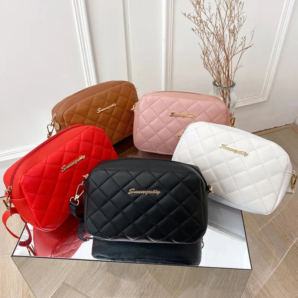 Tassel Embroidered Chain Crossbody Camera Bag for Women