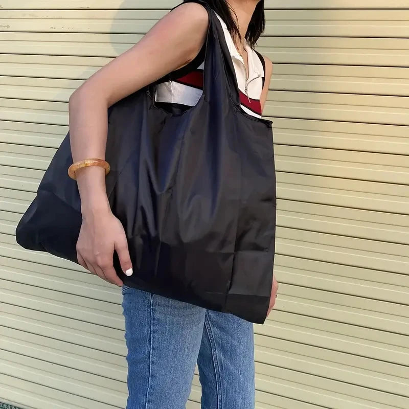 Large Capacity Foldable Waterproof Grocery Shopping Shoulder Bag