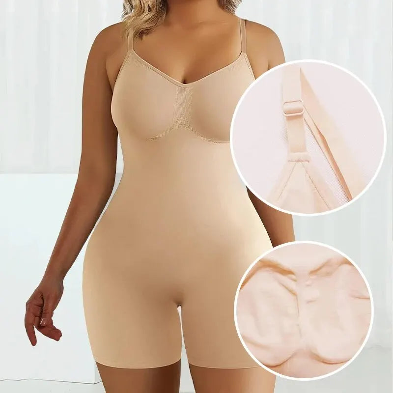 Seamless Tummy Control Shapewear Bodysuit for Women