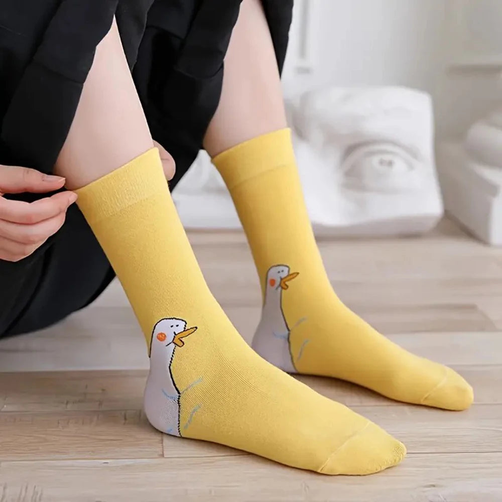 Cartoon Cute Breathable Casual Socks for Women