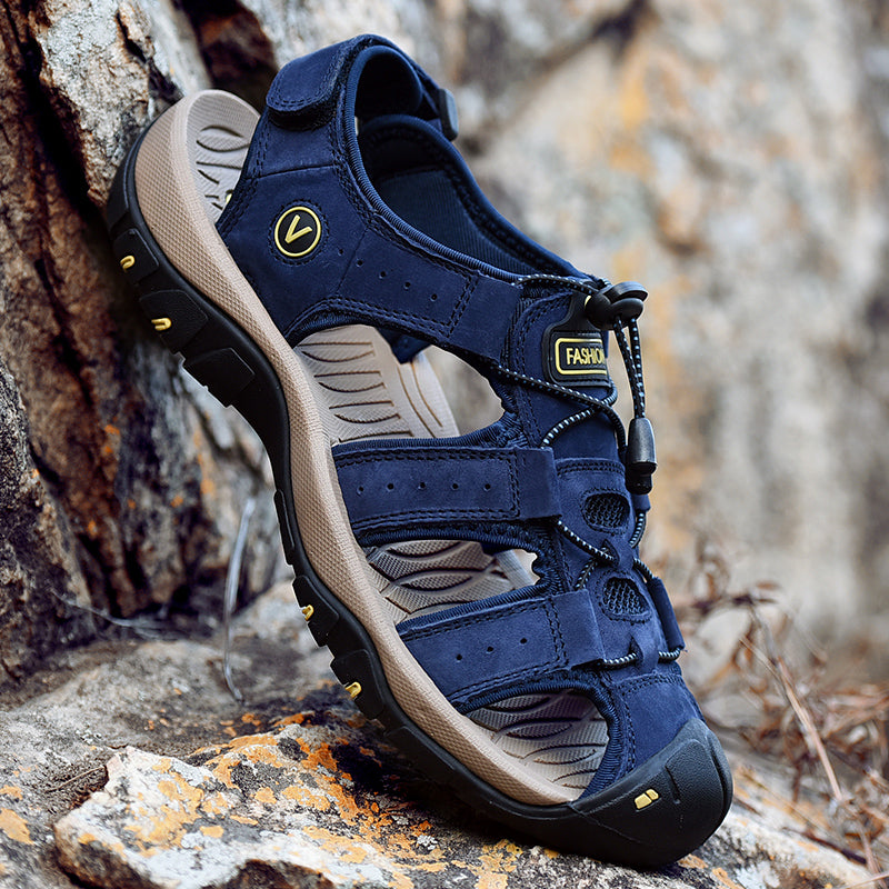 Men Summer Genuine Leather Sandals