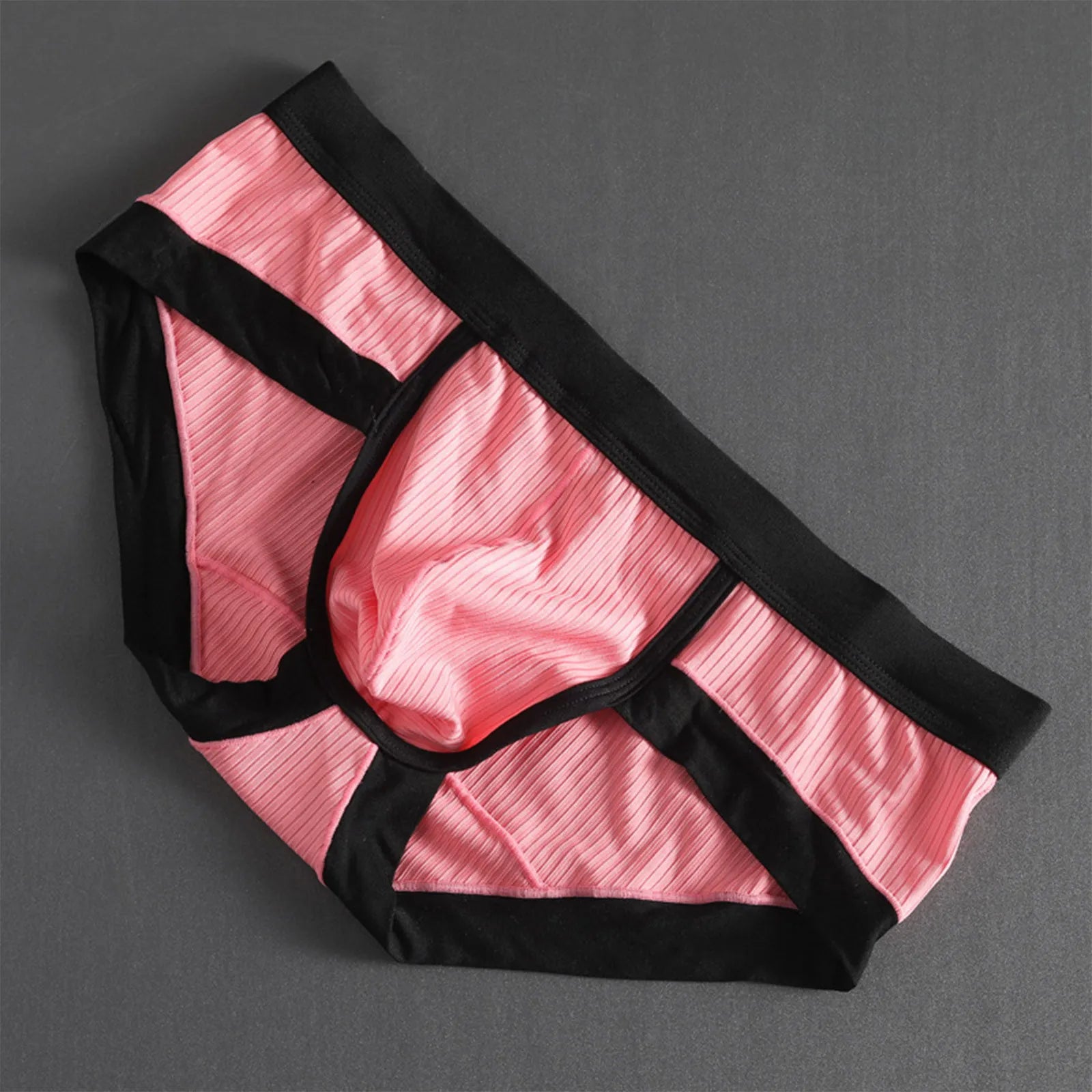 Low Waist Breathable Striped Underwear Briefs for Men
