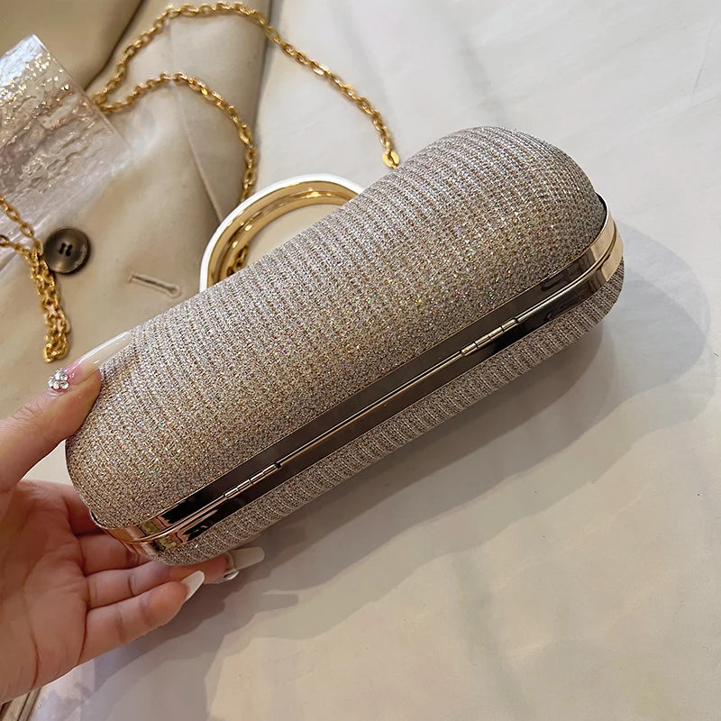 Chain Evening Shoulder Crossbody Bag for Women