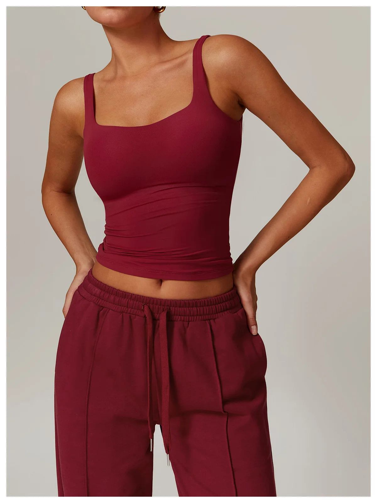 Women Quick Dry Yoga Tank Top U Back Fitness Vest