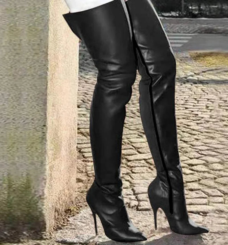 Women Over Knee Platform High Heel Boots