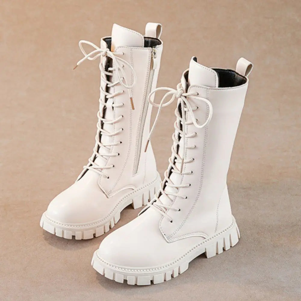 Girl Cosplay Long Leather Boots Costume Shoes