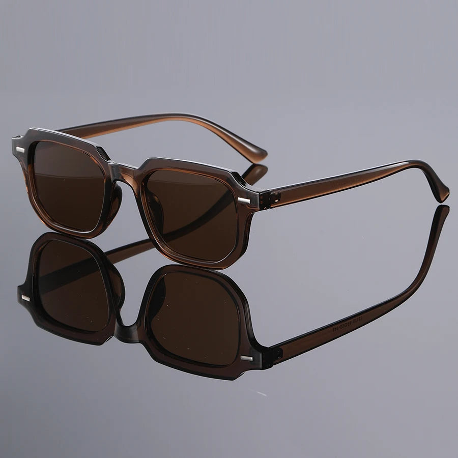 Men New Trendy Square Retro Fashion Glasses Frame