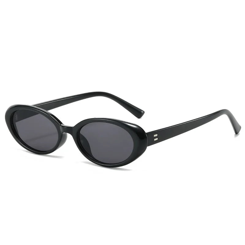 Women Vintage Small Oval Retro Fashion Sunglasses