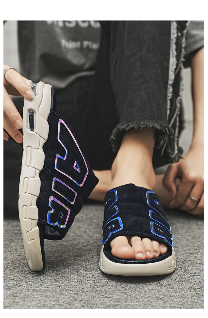 Men's Slippers 2025 Summer Breathable Slippers Large Fashion Platform Casual Shoes for Men New Light Sneakers Zapatos De Hombre