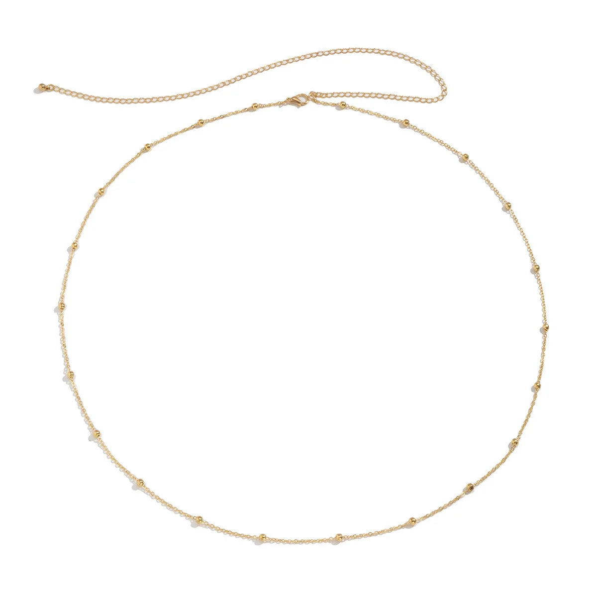 Women Glitter Waist Chain Metal Belt
