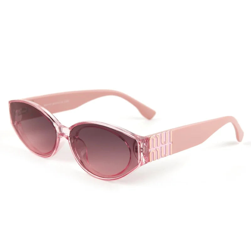 Women Luxury Oval UV400 Designer Fashion Sunglasses