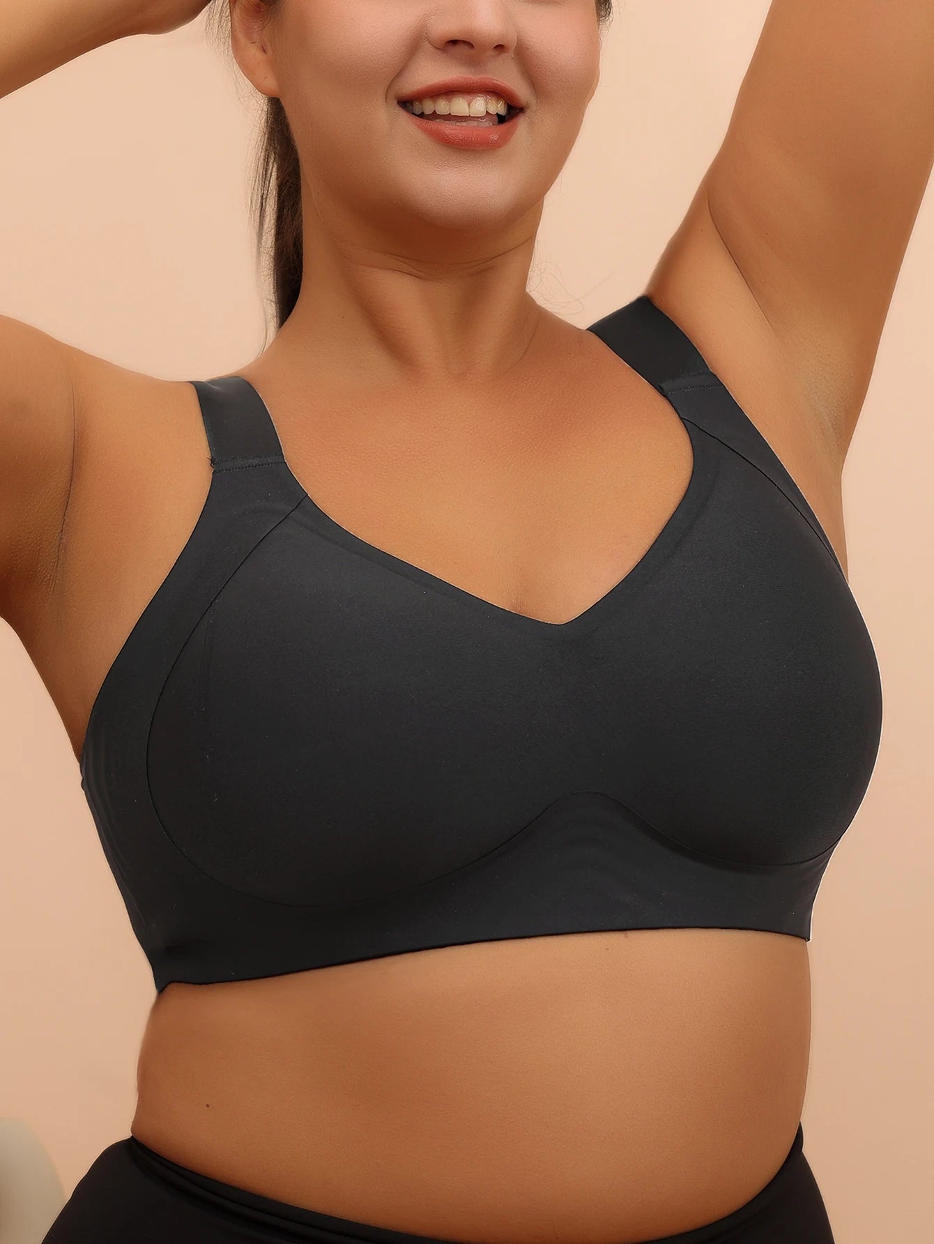 Plus Size Wireless Sleep and Yoga Bra for Women Anti Sagging Support