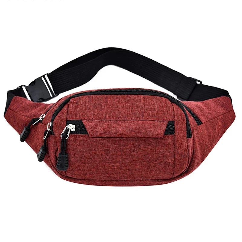 Large Capacity Wear Resistant Waist Belt Bag for Men