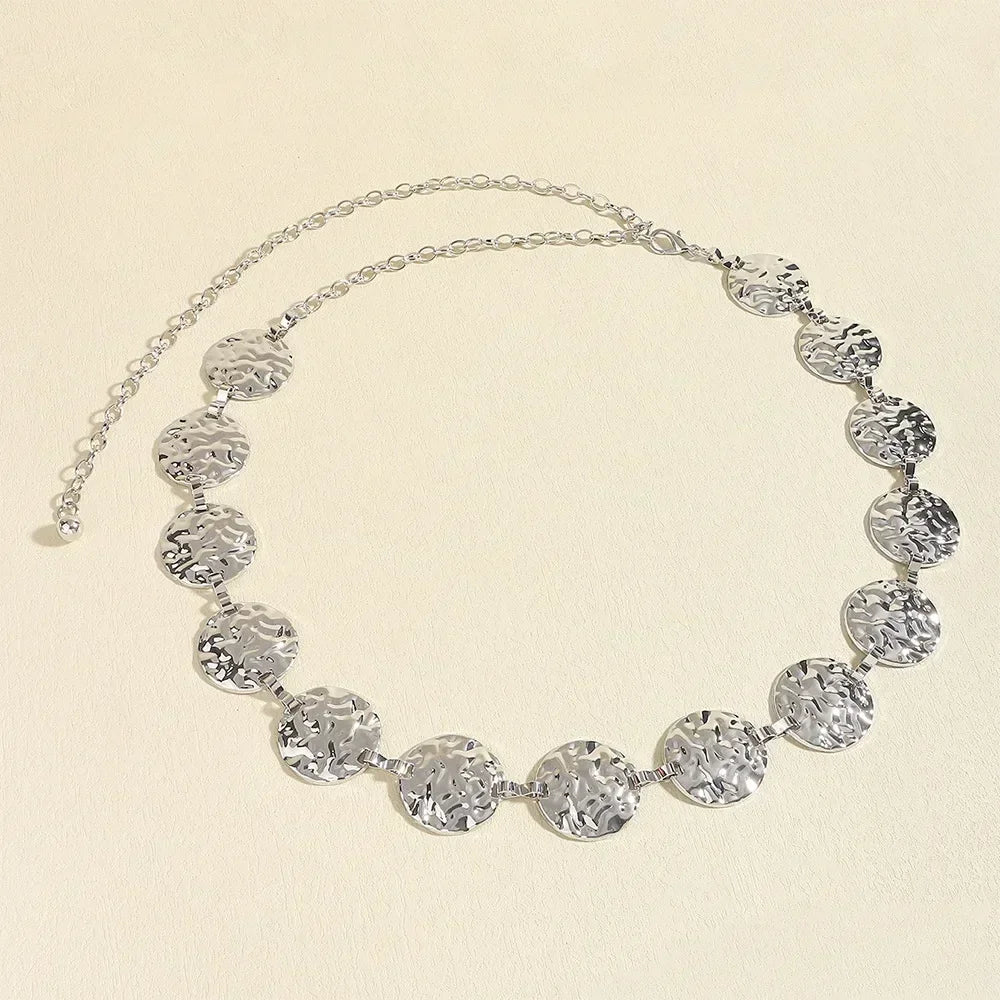 Women Thin Metal Waist Chain Fashion Accessory