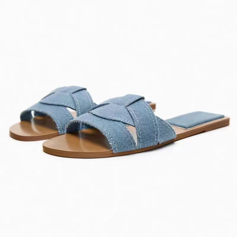 Women Solid Color Fashion Slippers