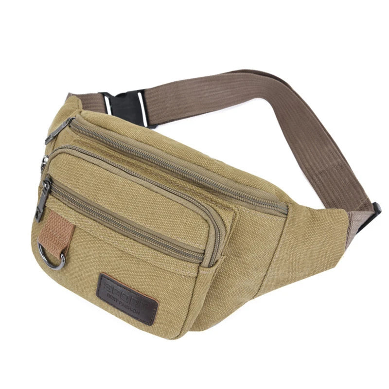Canvas Chest Waist Belt Bag for Men