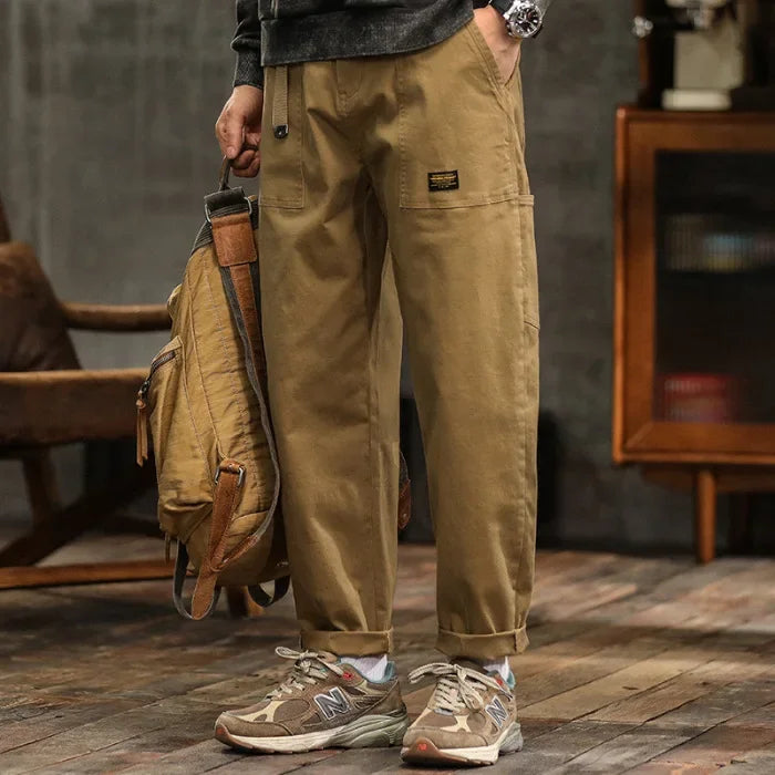 Loose Cargo Pants American Vintage Style