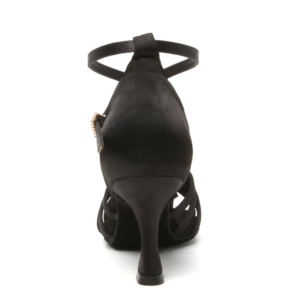 Women Latin Dance Shoes Suede Heels
