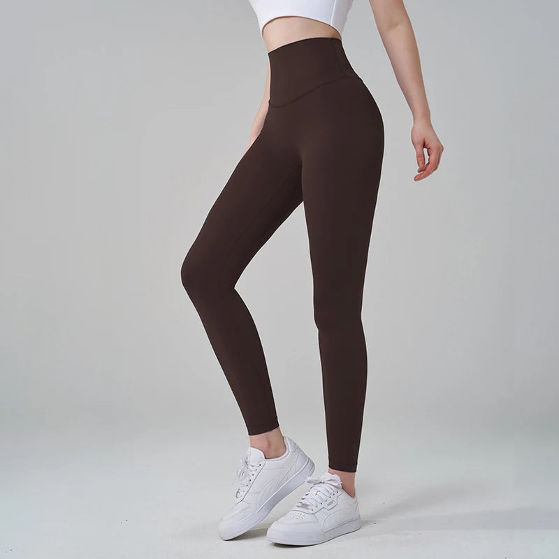 High Waist Nylon Yoga Leggings for Women