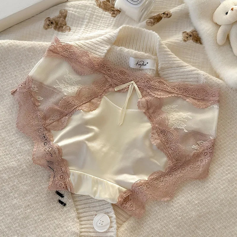 Sexy Lace Thong and Brazilian Panty for Women Breathable Underwear