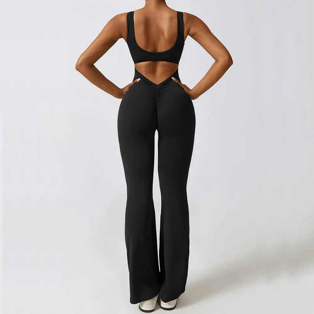 Women Yoga Set Push Up Fitness Romper