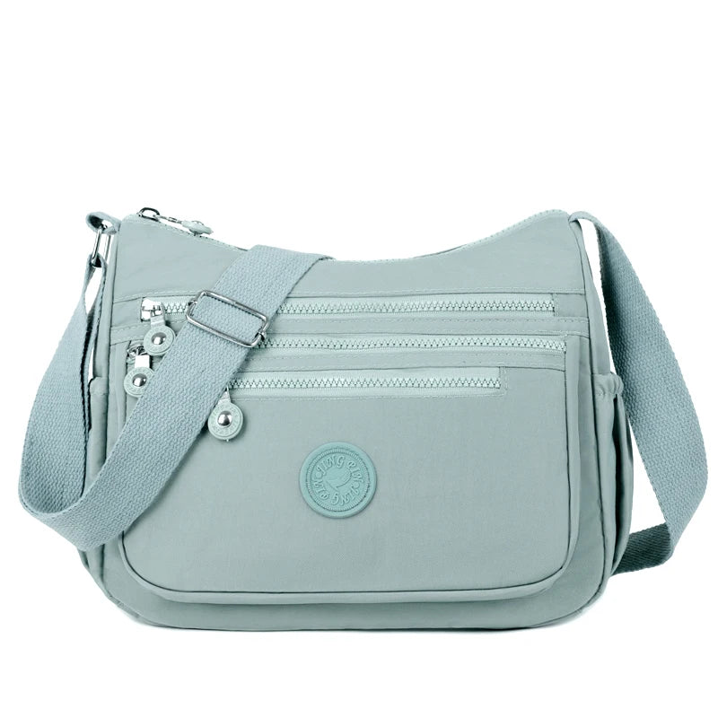 Waterproof Nylon Crossbody Messenger Shoulder Bag for Women