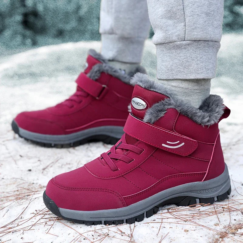Women Fur Lined Platform Snow Boots