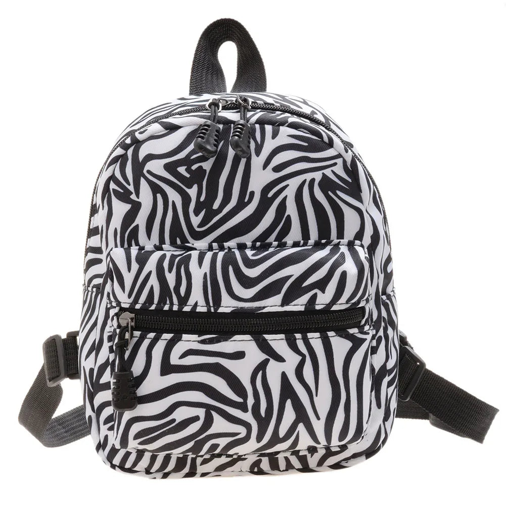 Large Capacity Nylon Preppy Backpack for Women