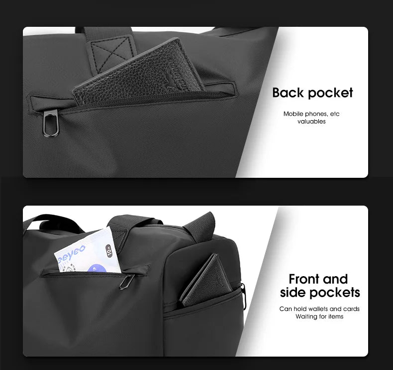 Large Capacity Waterproof Travel Sports Bag for Women