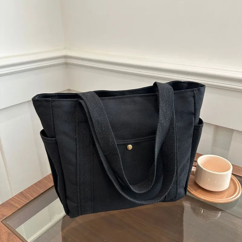 Canvas Tote Bag for Work and College for Women