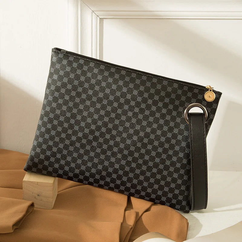 PU Leather Envelope Wristlet Clutch Wallet for Women