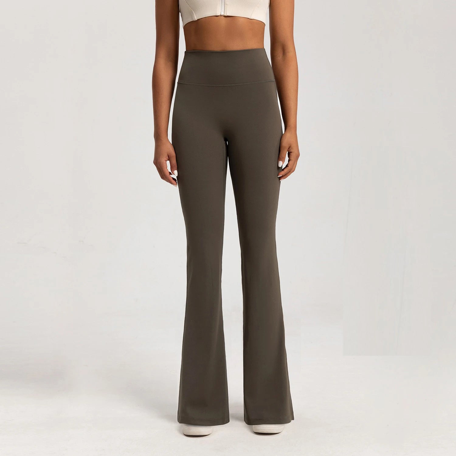 Women High Waist Wide Leg Yoga Pants Slim Fitness Leggings