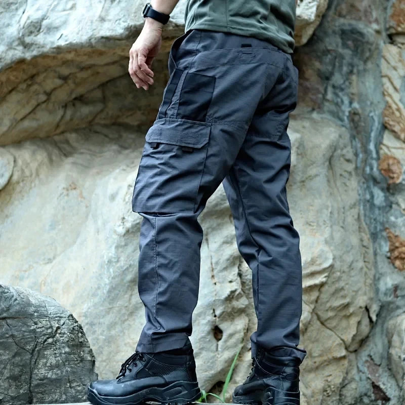 Men Tactical Waterproof Cargo Pants Multi-Pocket