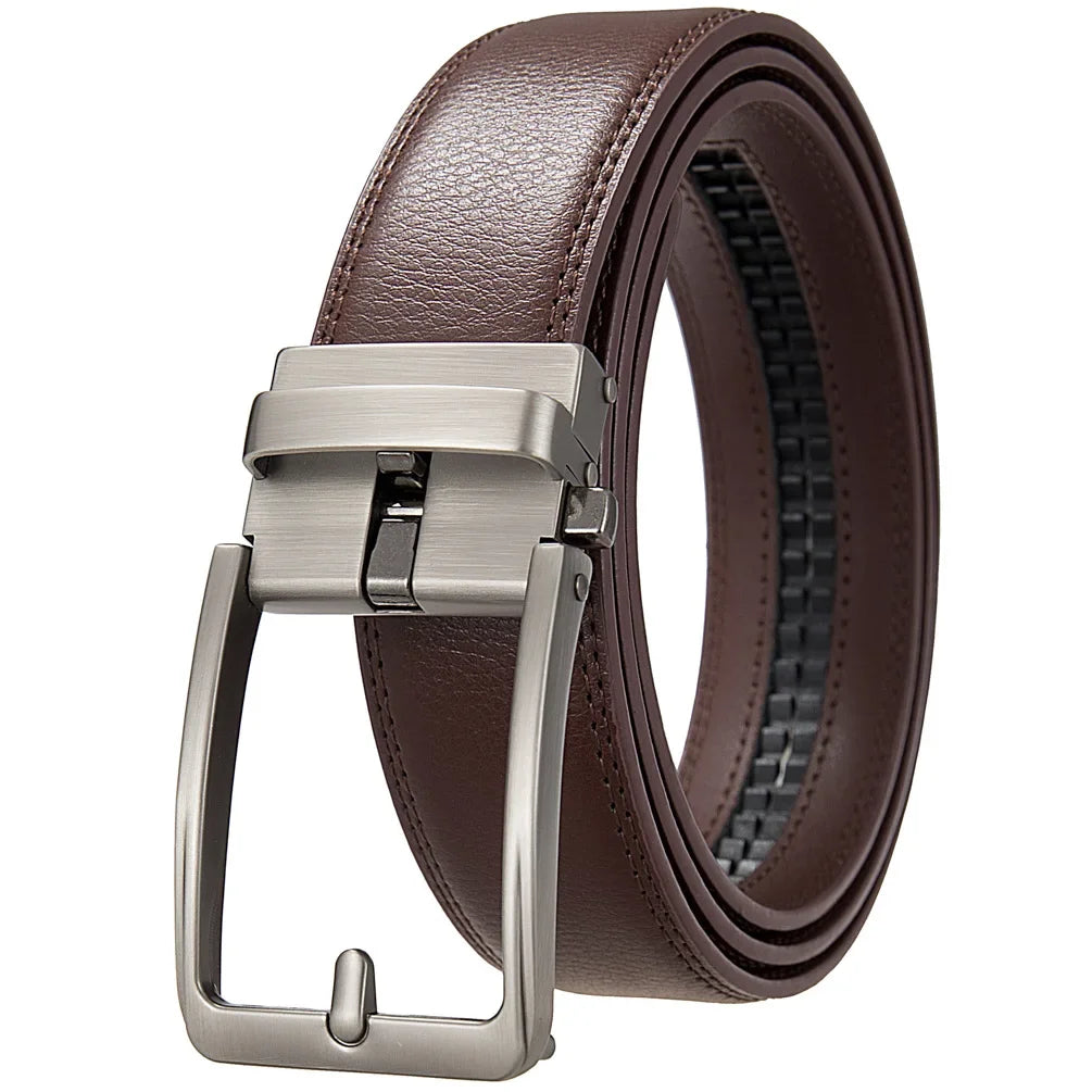 Men Luxury Brand Designer Fashion Automatic Buckle Click Belt