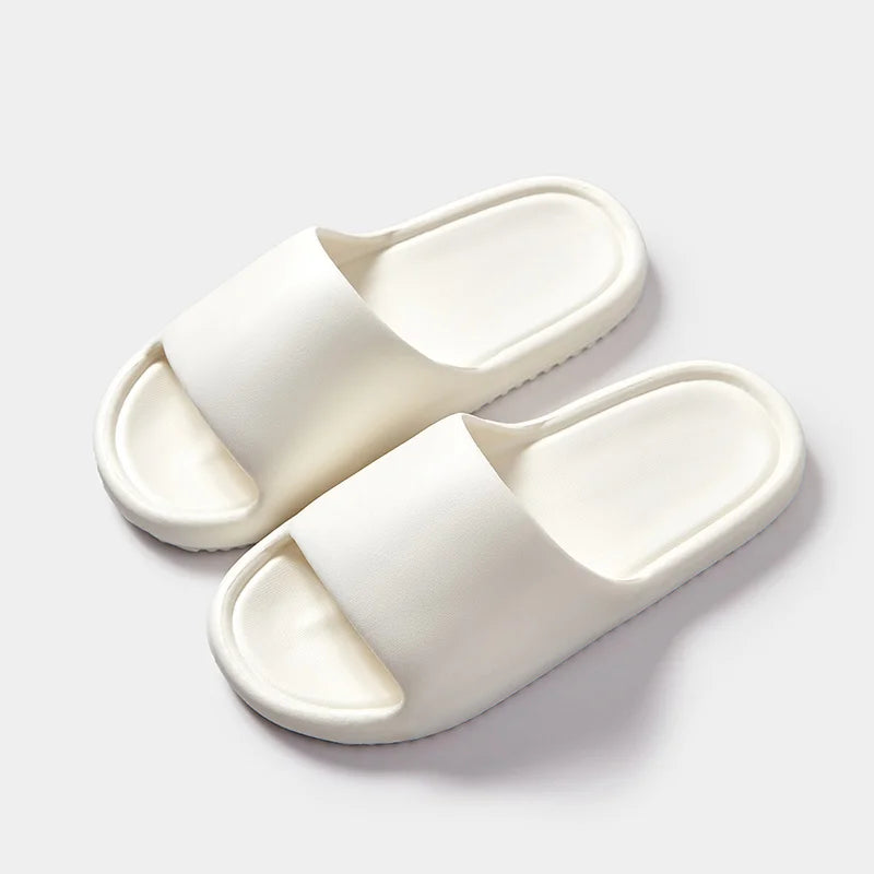 Men's Classy  Slippers for Women's Home Use Thick-Soled Indoor Summer Bread Sandals for Men's Couples Bathroom Bathing Non-Slip Slippers