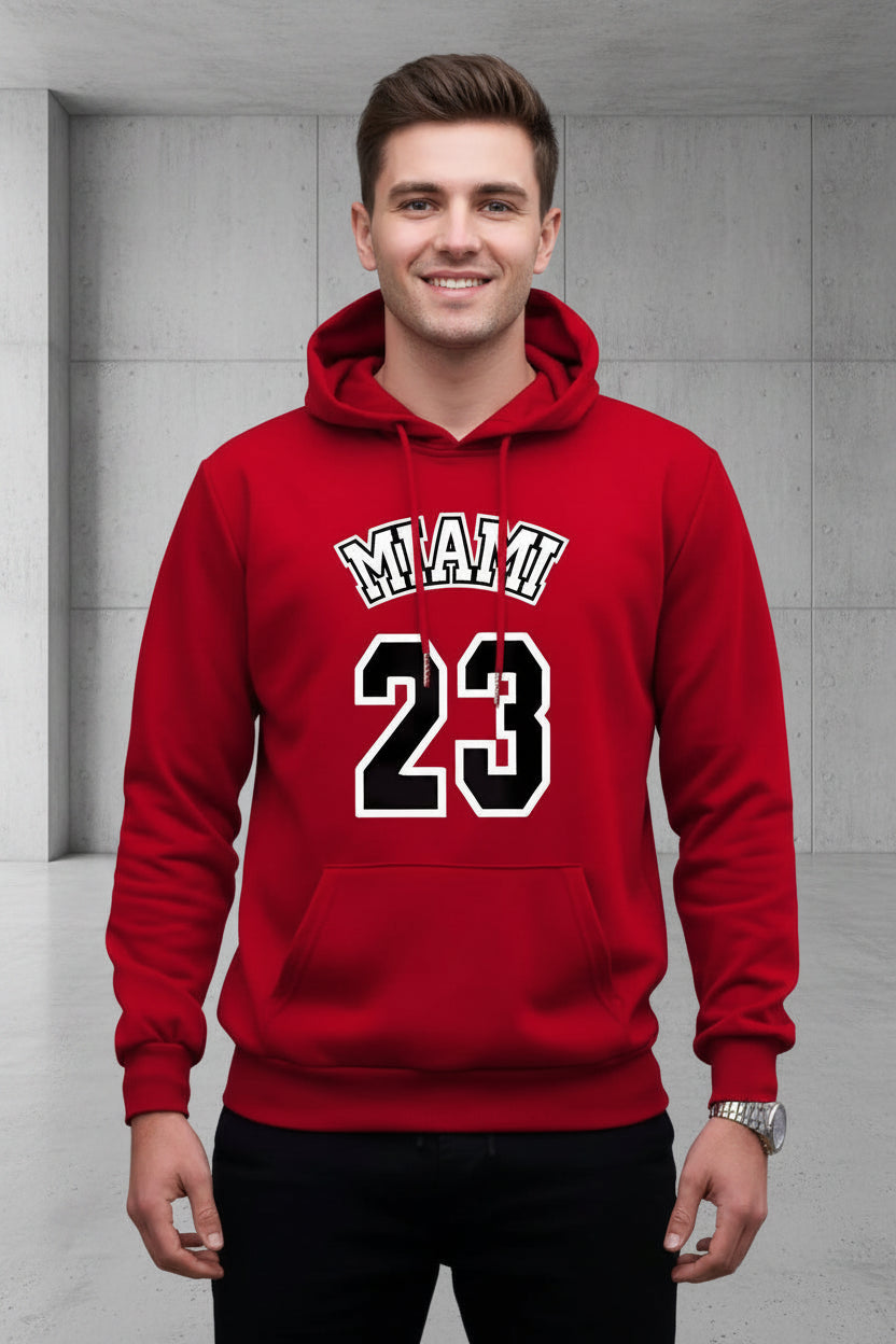 Men Loose Fit Long Sleeve Pullover Hoodie