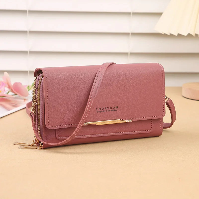 Convertible Wallet Clutch Bag with Coin Pocket for Women