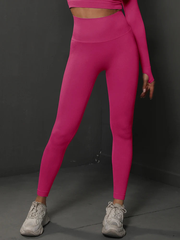 Women Seamless Butt Lifting High Waist Yoga Leggings Fitness Pants