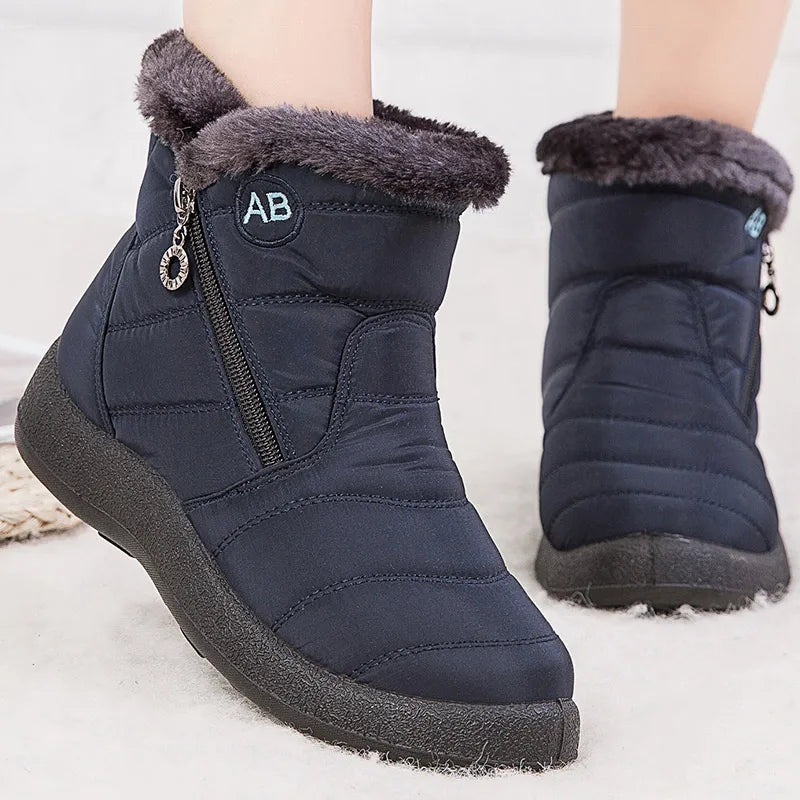 Women Fur Lined Winter Ankle Boots