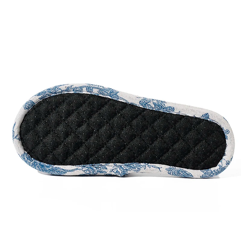 Women Soft Cotton Floral Home Slippers