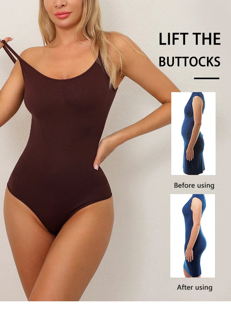Seamless Full Body Tummy Control Shapewear Bodysuit for Women