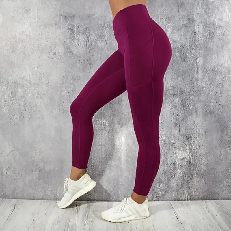 High Waist Shapewear Leggings with Pockets for Women