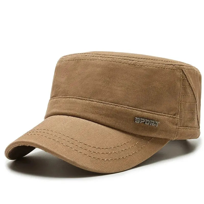 Men Casual Military Flat Cap Fashion Hat