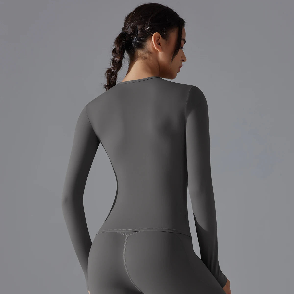 Women Long Sleeve Dry Fit Breathable Fitness Top
