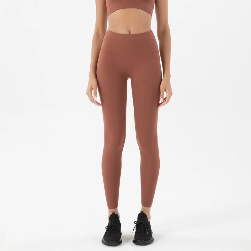 High Waist Nylon Yoga Leggings for Women