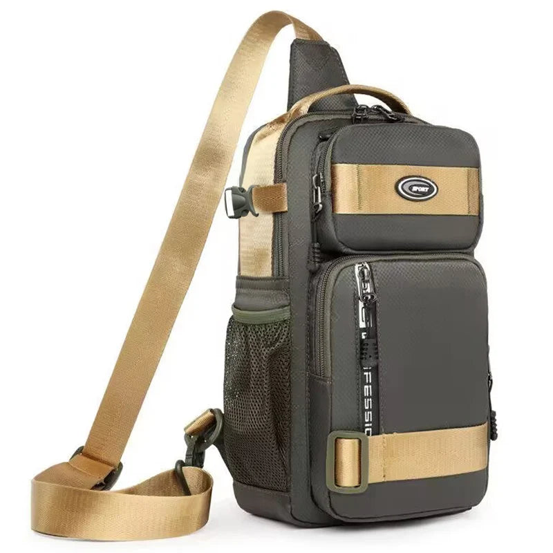 Large Capacity Riding Crossbody Backpack for Men