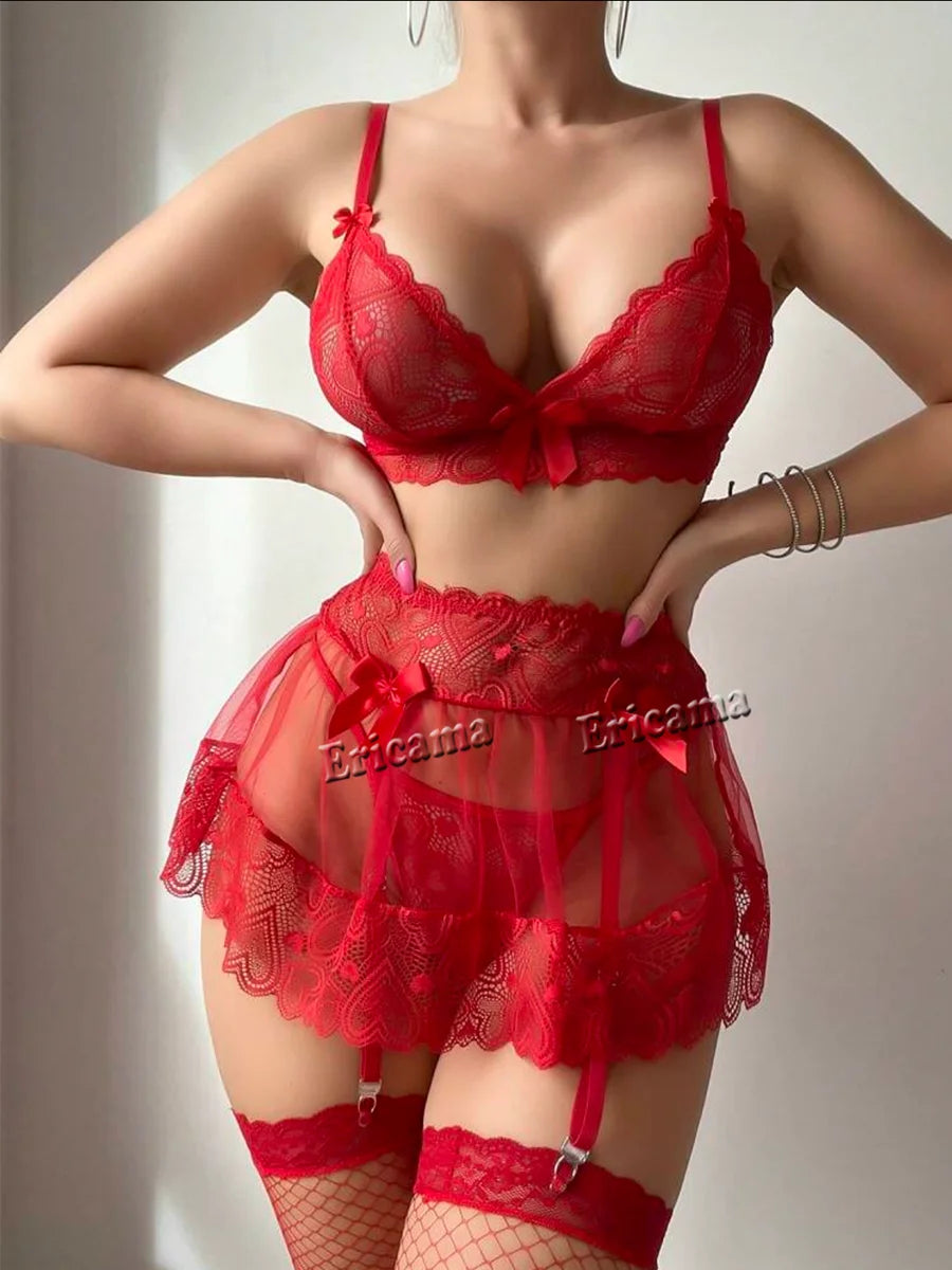 Lace Bra and Panty Lingerie Set for Women